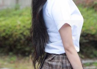 模范学院 – 美术风格的蓝夏Akasha写真,白色勾勒出一种模糊的思念